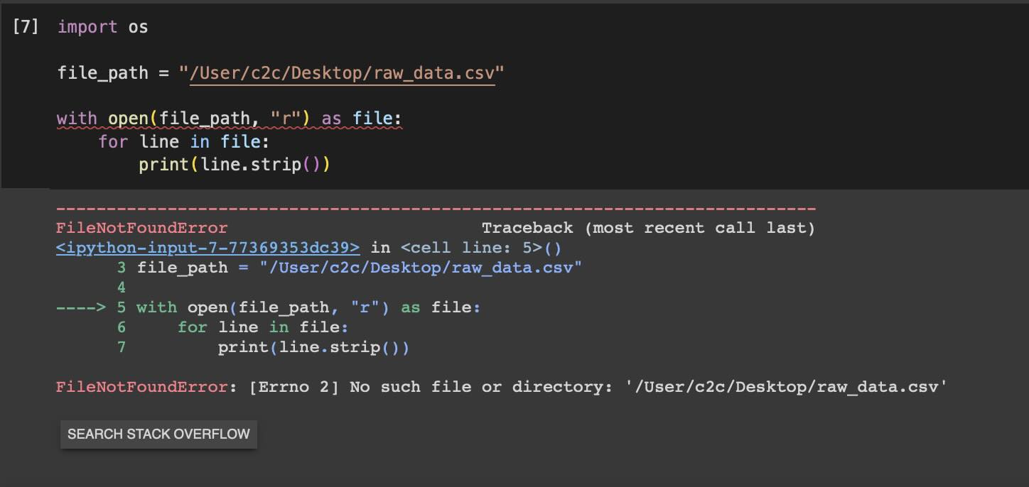 FileNotFoundError- [Errno 2] No such file or directory - Python